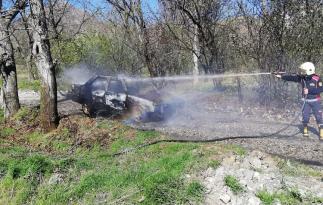 SEYİR HALİNDEKİ OTOMOBİL YANDI