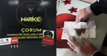 ÇORUM’DA UYUŞTURUCU YAKALANDI