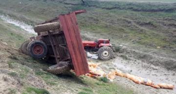 TRAKTÖR KAZASINDAN ACI HABER