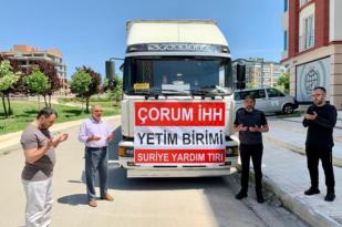 İDLİB’E YAŞAM MALZEMESİ GÖNDERİLDİ
