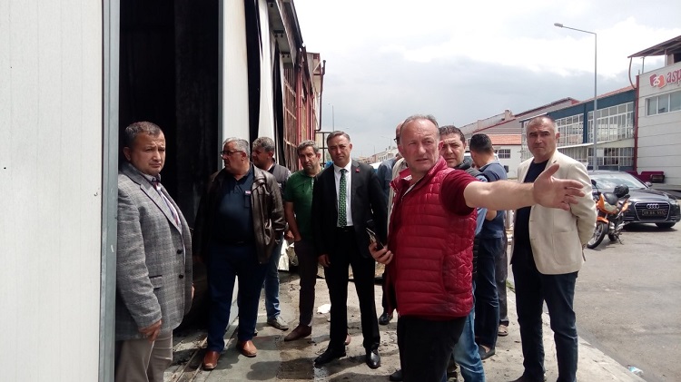 CHP’DEN ESNAFA GEÇMİŞ OLSUN ZİYARETİ