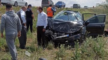 ÇORUM YOLUNDA TRAFİK KAZASI