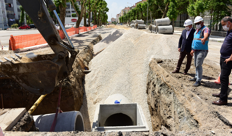 YAĞMUR SUYU HATTI ÇALIŞMASI