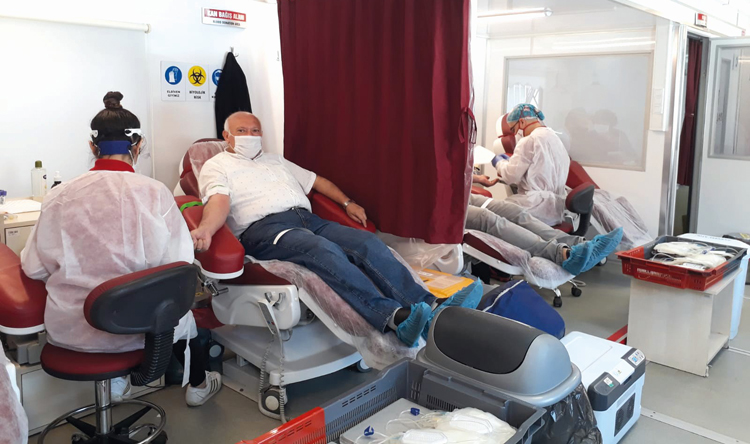 SUNGURLU’DA 186 ÜNİTE KAN TOPLANDI