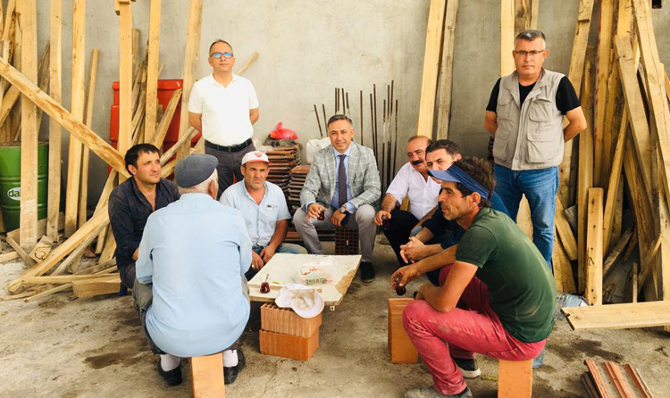 GALERİCİ ESNAFA GEÇMİŞ OLSUN ZİYARETİ