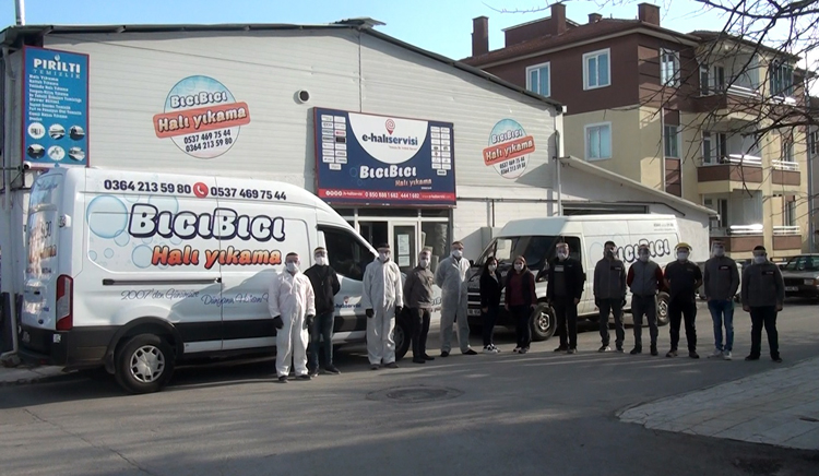 HALILAR DEZENFEKTE EDİLİYOR