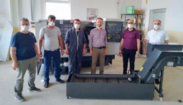 MESLEK LİSESİ TORNA TEZGAHINI ALDI