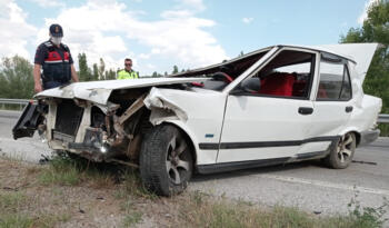KAZA SONRASI ARAÇ BU HALE GELDİ!