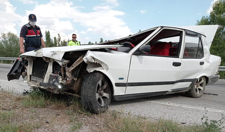 KAZA SONRASI ARAÇ BU HALE GELDİ!