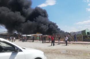 YANGINDA HURDALIK KÜLE DÖNDÜ