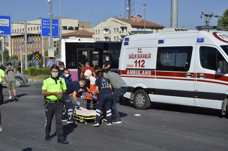 ÇORUM’DA ÜZÜCÜ BİSİKLET KAZASI