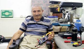 ENGELİ İŞ KURMASINA ENGEL OLMADI