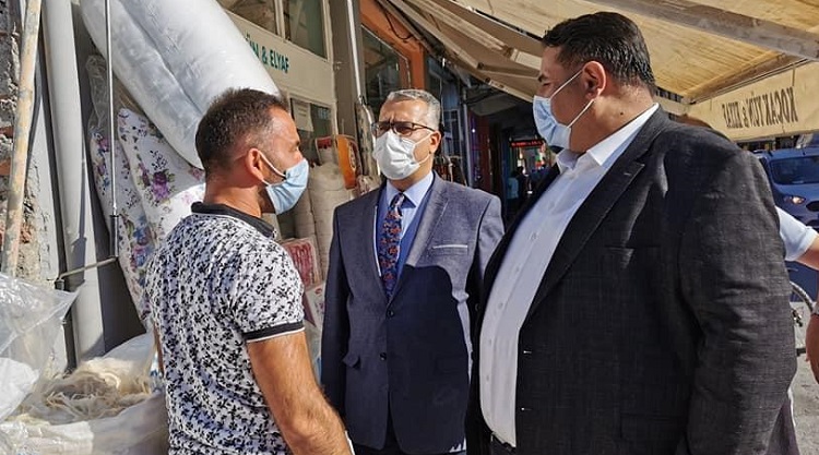 KAYA VE AHLATCI’DAN ESNAF ZİYARETİ