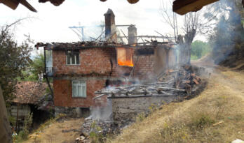 ORMANA SIÇRAYAN YANGIN KORKUTTU!