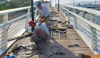 OSMANCIK’TA ASMA KÖPRÜ BAKIMA ALINDI