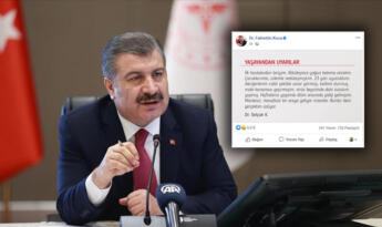 SAĞLIK BAKANI PAYLAŞTI!