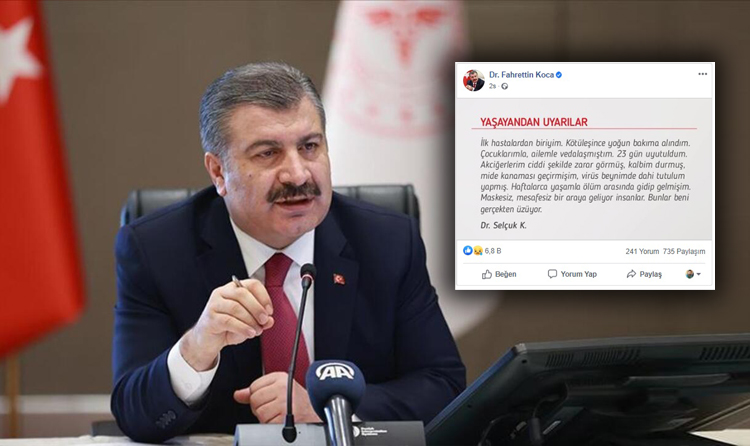 SAĞLIK BAKANI PAYLAŞTI!