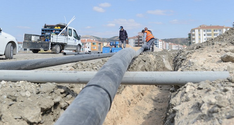 İÇMESUYU ÇALIŞMASI DEVAM EDİYOR