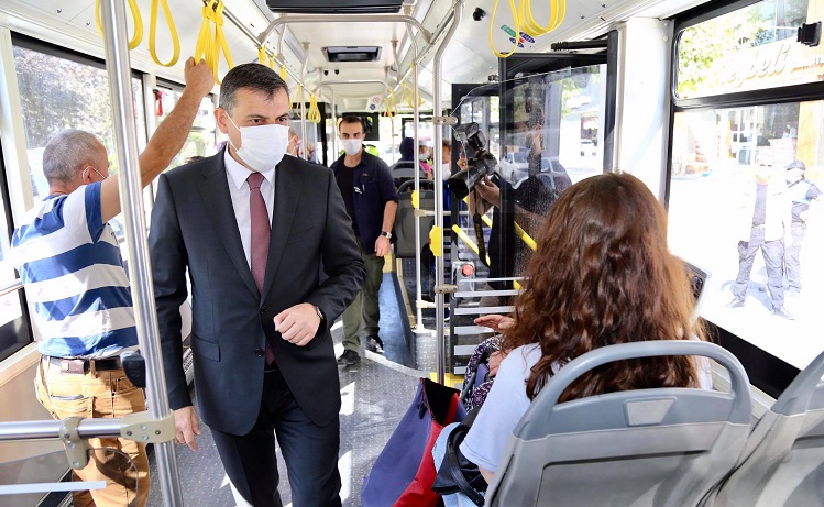ÇORUM VALİSİNDEN MASKE DENETİMİ