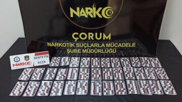 ÇORUM’A SENTETİK HAP GETİRDİLER