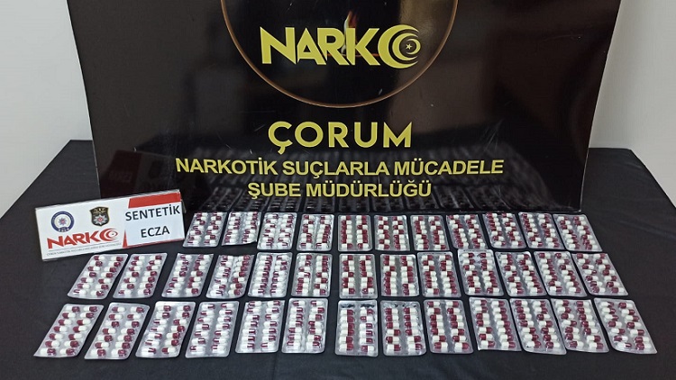 ÇORUM’A SENTETİK HAP GETİRDİLER