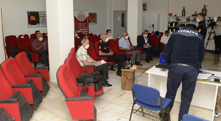 İTFAİYE TEŞKİLATLARI TOPLANTI YAPTI