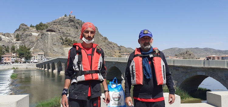 SİVAS’TAN BOTLA ÇORUM’A GELDİLER