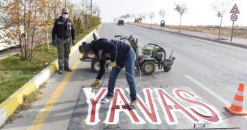SANAYİ YOLUNDA UYARI YAZISI!