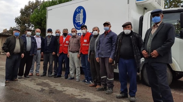 DEPREMZEDELERE GIDA YARDIMI