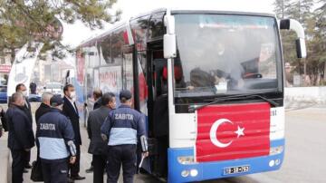 ŞEHİT CENAZESİ İÇİN YOLA ÇIKTILAR
