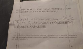APARTMANA BU NOT ASILDI!