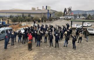 ÇORUM’DA İŞÇİLERİN EYLEMİ SÜRÜYOR