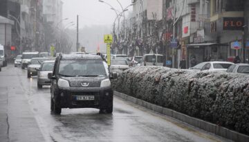 ÇORUM’DA KAR YAĞIŞI ETKİLİ OLDU