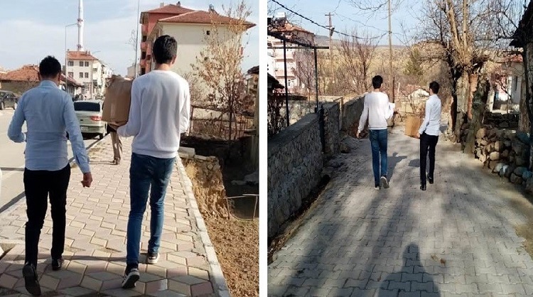 İHTİYAÇ SAHİPLERİNE GIDA YARDIMI