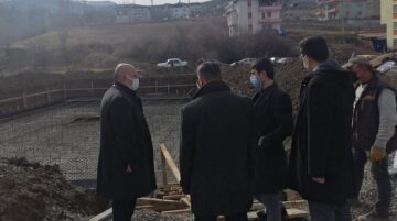 BAŞKAN ÜNLÜ İNŞAATLARI İNCELEDİ