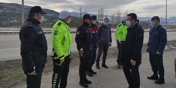 KONTROL NOKTALARINI ZİYARET ETTİ