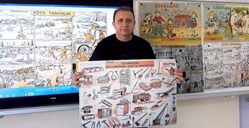 Çorumlu öğretmenden nostaljik afişler