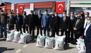 Hibe destekli nohut tohumu dağıtıldı