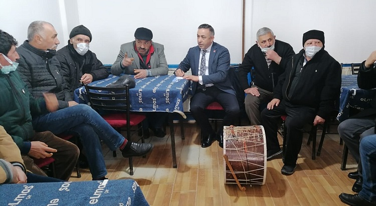 Kahveci esnafının sorunlarını dinledi