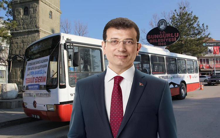 Ekrem İmamoğlu otobüs hediye etti