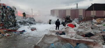 Sanayi Sitesinde korkutan yangın