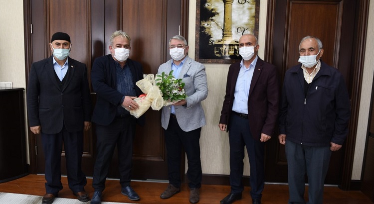Şehit ailelerinden teşekkür ziyareti