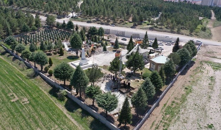 Çorum şehitliğinin çehresi değişiyor