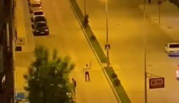 Adliye önünde tüfekle ateş etti!