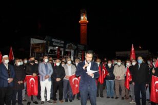 Çorum’da hain saldırı protesto edildi