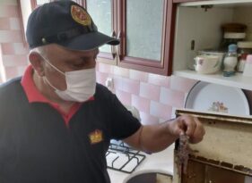 Bacadan düştü aspiratörden çıktı