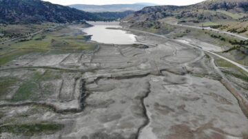 Hatap Barajını kuraklık vurdu