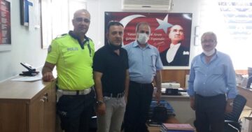 Kendisine ceza kesen polise teşekkür etti