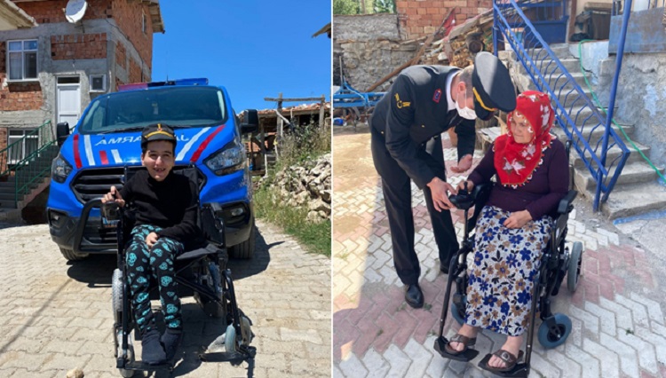 Jandarma’dan 14 engelliye akülü araç