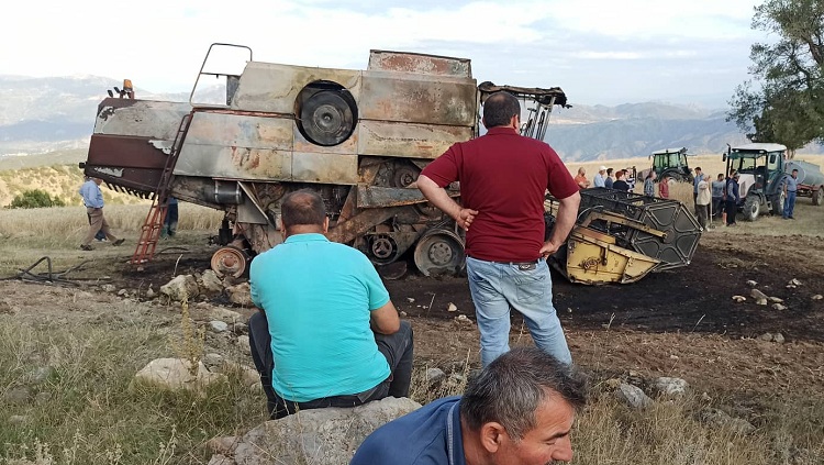 Biçerdöver bomba gibi patladı!